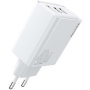 WEKOME WP-U63 Szybka ładowarka sieciowa z portami 2x USB-C / USB-A - 40W - biała