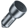 Ładowarka samochodowa UGREEN z 2x portami USB-C - 30W - szara