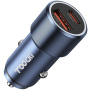 Ładowarka samochodowa Toocki TQ-CC03 z portami USB-C / USB-A - 63W - granatowa