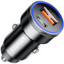 Ładowarka samochodowa ESSAGER ES-CC11 z portami USB-C / USB-A - 54W - czarna