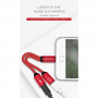 POFAN redukcja z lightning złącza do jednoczesnego podłączenia słuchawek i ładowarki dla iPhone / iPad - 12 cm - czarna