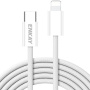 ENKAY Opleciony kabel ładująco-transmisyjny - USB-C do Lightning - 2 m - biały