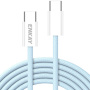 ENKAY Opleciony kabel ładująco-transmisyjny - USB-C do USB-C - 2 m - niebieski