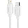 ESSAGER ES-X46 Opleciony kabel do ładowania i transmisji danych - USB-C do Lightning - 1 m - srebrny