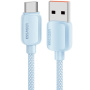 ESSAGER ES-X46 Opleciony kabel do ładowania i transmisji danych - USB-A do USB-C - 2 m - niebieski