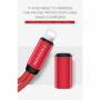 POFAN redukcja z lightning złącza do jednoczesnego podłączenia słuchawek i ładowarki dla iPhone / iPad - 12 cm - czarna