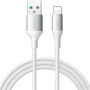JOYROOM S-A28 Opleciony kabel do ładowania i transmisji danych - USB-A do Lightning - 1 m - biały