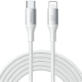JOYROOM S-A28 Opleciony kabel ładująco-transferowy - USB-C do Lightning - 2 m - biały