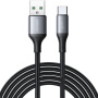 JOYROOM S-A28 Opleciony kabel do ładowania i transmisji danych - USB-A do USB-C - 2 m - czarny