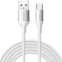 JOYROOM S-A28 Opleciony kabel do ładowania i transmisji danych - USB-A do USB-C - 2 m - biały