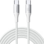 JOYROOM S-A28 Opleciony kabel ładujący i do transmisji danych - USB-C do USB-C - 2 m - biały