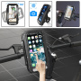 F81 uniwersalne wodoodporne etui z uchwytem rowerowym i motocyklowym na kierownicę do iPhone'a - czarne