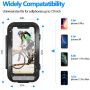 F81 uniwersalne wodoodporne etui z uchwytem rowerowym i motocyklowym na kierownicę do iPhone'a - czarne