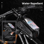 WEST BIKING YP-337 wodoodporna torba rowerowa z miejscem na iPhone'a - czarna
