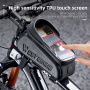 WEST BIKING YP-337 wodoodporna torba rowerowa z miejscem na iPhone'a - czarna