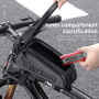 WEST BIKING YP-337 wodoodporna torba rowerowa z miejscem na iPhone'a - czarna