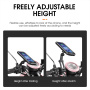 WEST BIKING Uniwersalny magnetyczny wodoodporny futerał z uchwytem na rower i motocykl na kierownicę do iPhone'a - czarny