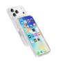 Przezroczyste etui z brokatem do iPhone 17 Pro - srebrne