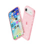 Przezroczyste etui z brokatem na iPhone Air - różowe