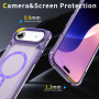 Wytrzymałe transparentne etui z MagSafe do iPhone Air - fioletowe