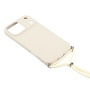 Etui ochronne ze sznurkiem do iPhone 17 Pro Max - beżowe