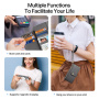DUX DUCIS Lawa 2w1 odpinane etui z klapką z MagSafe i portfelem do iPhone Air - szare
