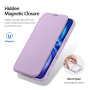DUX DUCIS Skin X etui z klapką z MagSafe do iPhone 17 - fioletowe
