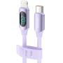 Kabel ładująco-transmisyjny Toocki TQ-X55 - USB-C do Lightning - 1 m - fioletowy
