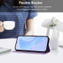 Etui z klapką ze skóry PU na iPhone 17 - fioletowe