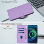 Etui z klapką ze skóry PU na iPhone 17 - fioletowe