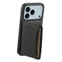 Skórzane Etui z Pokrowiec na karty do iPhone 17 Pro / 18 Pro - czarny