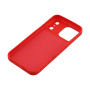 Matowe etui z miękkiego plastiku do iPhone 17 Pro Max - czerwone