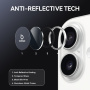 Szkła NORTHJO z metalową ramką do ochrony obiektywów tylnego aparatu dla iPhone 17 - srebrne