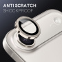 NORTHJO Szkło z metalową ramką do ochrony obiektywu tylnego aparatu dla iPhone Air - szare