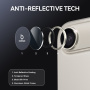 NORTHJO Szkło z metalową ramką do ochrony obiektywu tylnego aparatu dla iPhone Air - szare