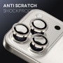 Szkło NORTHJO z metalową ramką do ochrony obiektywów tylnego aparatu dla iPhone 17 Pro / 17 Pro Max - szary