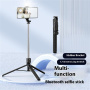 Z165 panoramiczny kijek do selfie Bluetooth ze statywem do iPhone'a - czarny