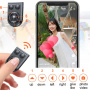 Panoramatyczny kijek do selfie Bluetooth Z16 ze statywem i światłem do iPhone'a - biały