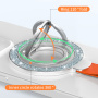 Brokatowy magnetyczny stojak MagSafe obrotowy 360° do iPhone'a - czarny