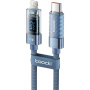 Kabel ładująco-transferowy Toocki TQ-X36 - USB-C do Lightning - 2 m - niebieski