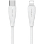 USAMS US-SJ717 kabel ładująco-transmisyjny - USB-C do Lightning - 1 m - biały