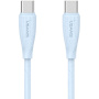 USAMS US-SJ716 kabel ładująco-transmisyjny - USB-C do USB-C - 1 m - niebieski
