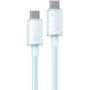 WEKOME WDC-74 Kabel ładujący i do transmisji danych - USB-C do USB-C - 1,2 m - niebieski