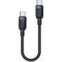 Yesido CA188 Opleciony kabel do ładowania i transmisji danych - USB-C do USB-C - 30 cm - czarny