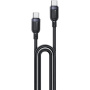 Yesido CA192 Opleciony kabel ładująco-transmisyjny - USB-C do USB-C - 2 m - czarny