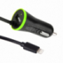 HAWEEL ładowarka samochodowa (2.1A) lightning / 8pin złącze - 1,2 m czarna