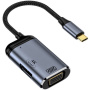 Redukcja 3w1 wideo i ładowania - HDMI / VGA / USB-C na USB-C - ciemnoszara