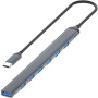 ADS-303C 7w1 hub - 7x USB-A na USB-C - szary