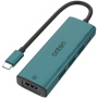 ONTEN UC123 5w1 hub - HDMI / USB-C / 3x USB-A do USB-C - petrolowy