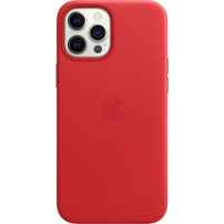 Oryginalne skórzane etui Apple z MagSafe do iPhone 12 Pro Max – czerwone